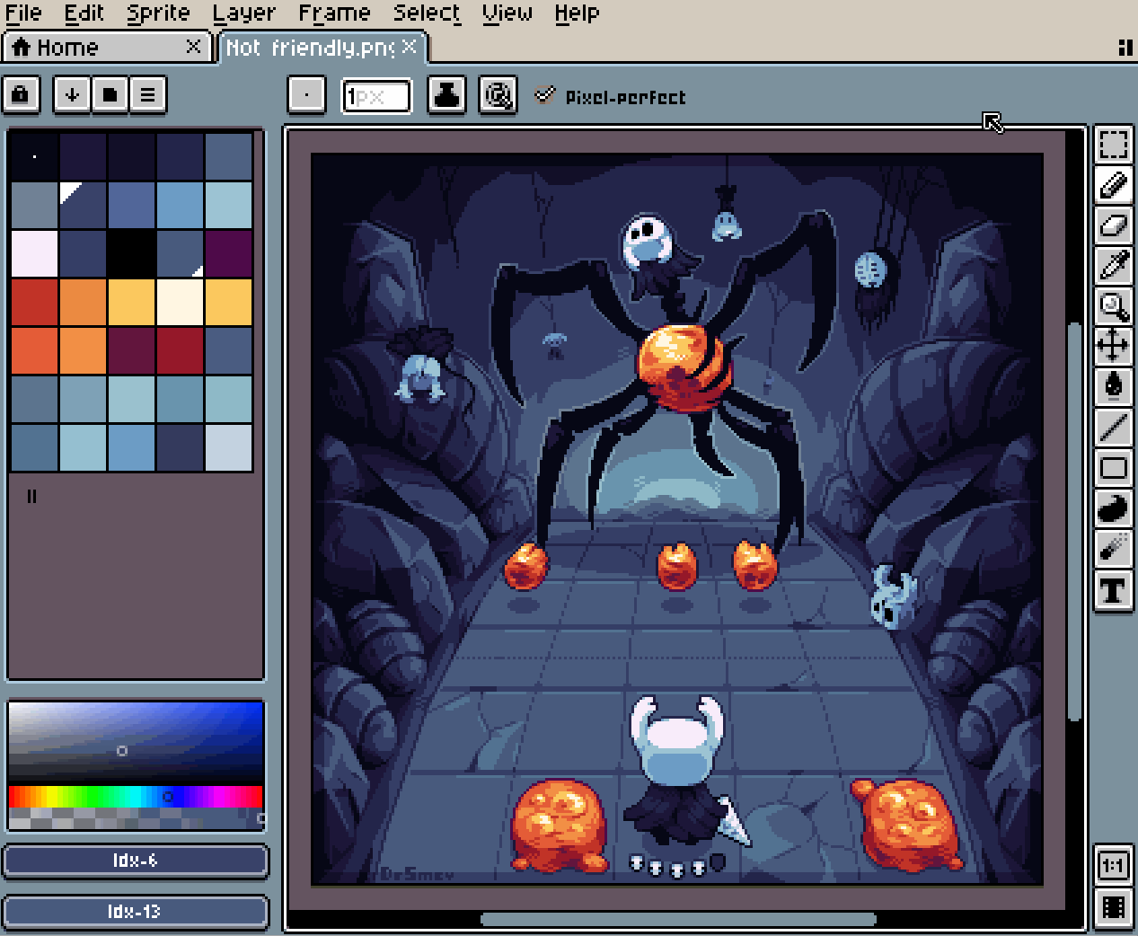 Show workspace layout