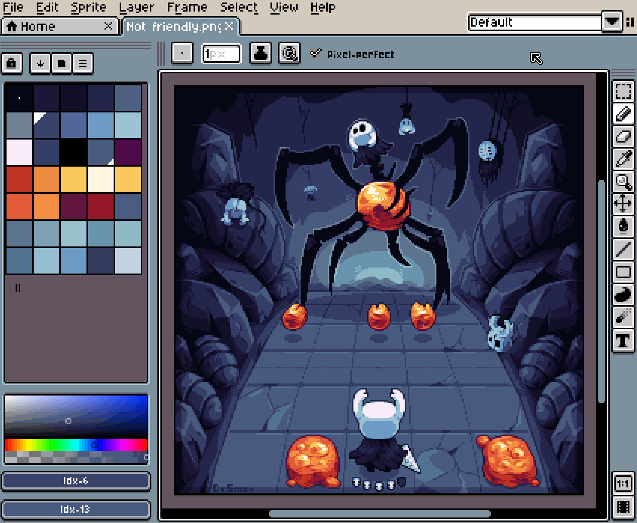 Mirror workspace layout